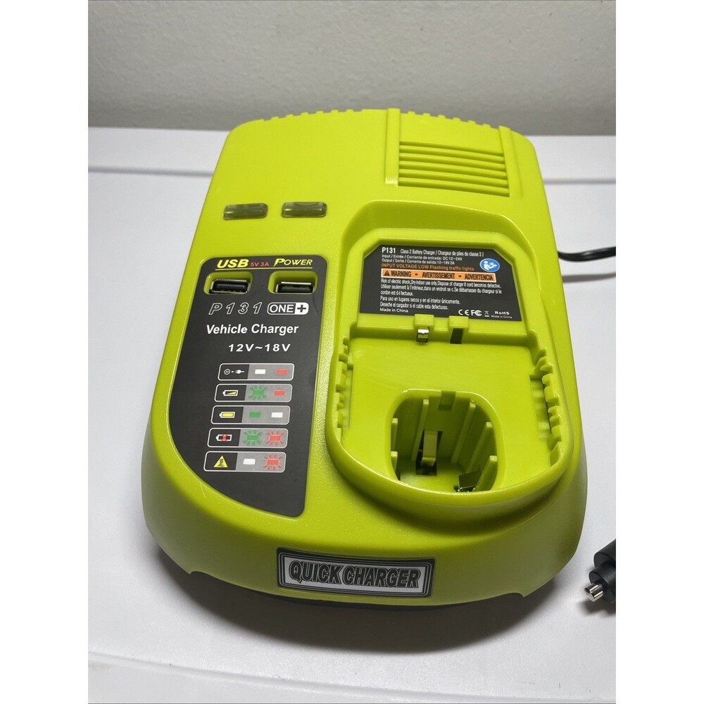 Compaitble with Ryobi P131 One+ Portable Dual Chemistry Lithium Ion or NiCad Veh